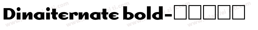 Dinaiternate bold字体转换